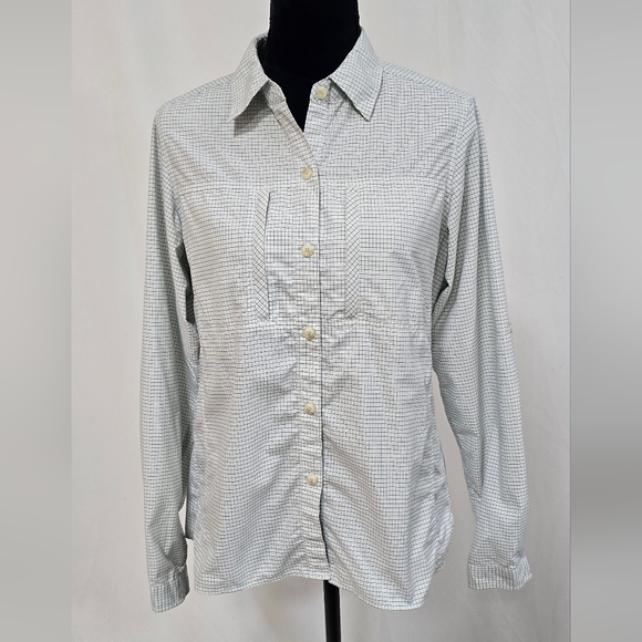Exofficio Tops - Exofficio travel shirt women M vented outdoors safari hiking adventure gorpcore